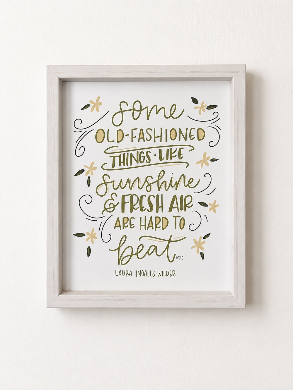Little House on the Prairie Laura Ingalls Wilder Framed Quote | Dorm Wall Decor